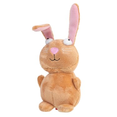 Іграшка для собак Кролик з пищалкою GiGwi Plush Friendz, плюш, 16 см 1