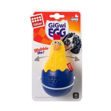 Іграшка для собак курча-неваляшка  GIGWI BASIC, ТЕКСТИЛЬ, ГУМА, 14 1