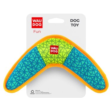 Іграшка для собак WAUDOG FUN, "БУМЕРАНГ", Ш 24 СМ, ДЛ 14 СМ, блакитний,розовий