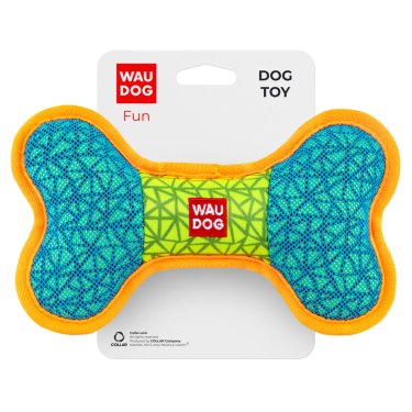 Іграшка для собак WAUDOG FUN, "КІСТЬ", Ш 20 см, ДЛ 12 см, рожевий 2