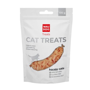 ЛАКОМКИ ДЛЯ КОТІВ WAUDOG TREATS "КУРИНІ СМУЖКИ", 100 Г 1