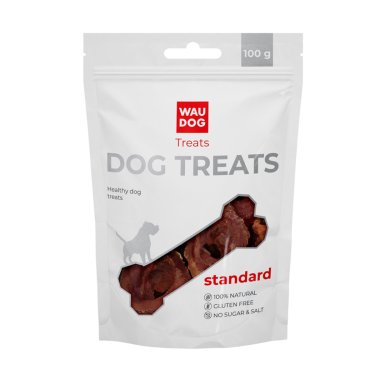 ЛАКОМКИ ДЛЯ СОБАК WAUDOG TREATS "СТОМАТОЛОГІЧНА КІСТКА З СМАКОМ КАЧКИ", 100 Г 1