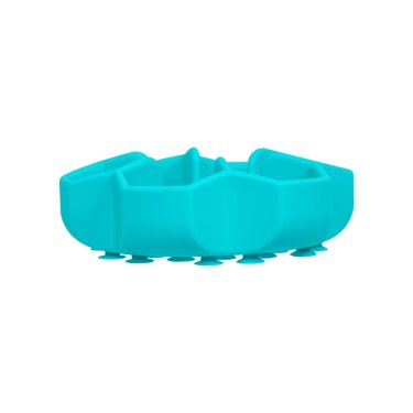 Миска для повільного годування WAUDOG Silicone, 450 мл, блакитний,жовтий,розовий,сірий 1