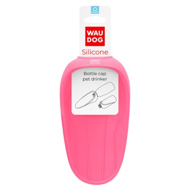 Поїлка-насадження на пляшку WAUDOG SILICONE, 165Х90 ММ, БЛАКИТНИЙ 3