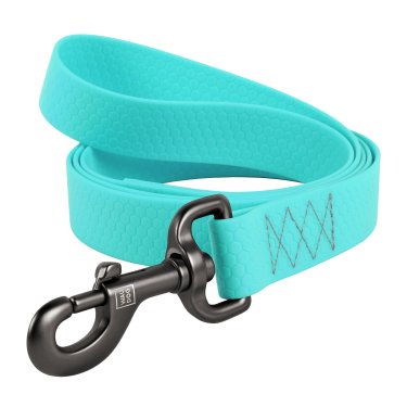 Повідець для собак водостійкий WAUDOG Waterproof, що світиться, колір ментол S