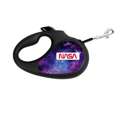 Повідець-рулетка для собак WAUDOG R-leash, малюнок "NASA", XS 1
