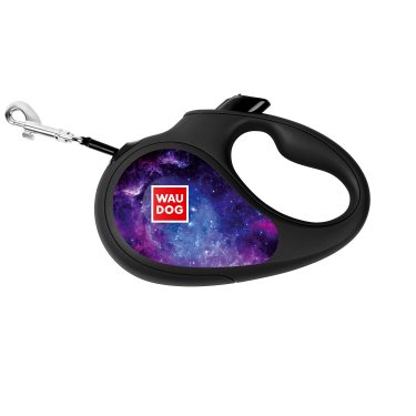 Повідець-рулетка для собак WAUDOG R-leash, малюнок "NASA", XS 3