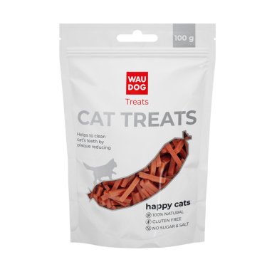 СМАКОЛИКИ  ДЛЯ КОТІВ WAUDOG TREATS "КРОЛИНІ СМУЖКИ", 100 Г 1
