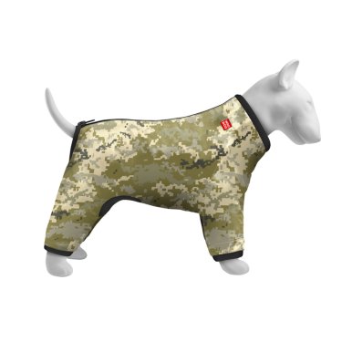 Вітровка для собак WAUDOG CLOTHES, МАЛЮНОК "МІЛІТАРІ"M47, В 69-72 СМ, С 47-50 СМ 1
