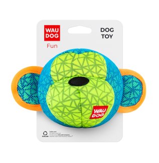 Іграшка для собак WAUDOG FUN, "Мавпа", Ш 16 СМ, ДЛ 10 СМ, БЛАКИТНИЙ