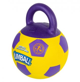 Іграшка для собак М'яч футбольний з ручкою GiGwi Ball, гума, 26 см
