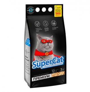 Наповнювач SuperCat Преміум, гранули 4 мм, 3кг