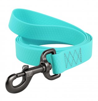 Повідець для собак водостійкий WAUDOG Waterproof, що світиться, колір ментол S